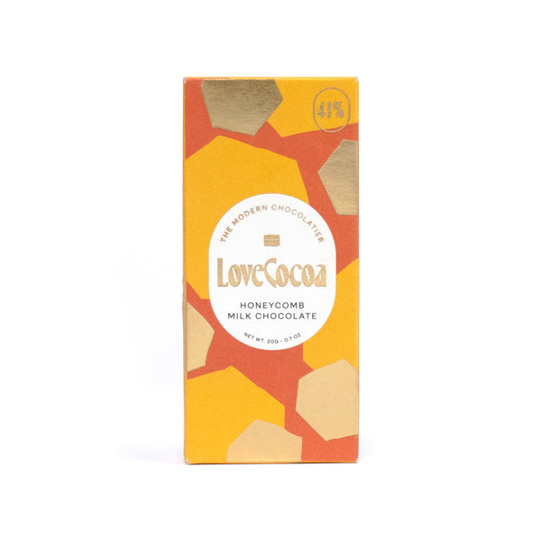 Love Cocoa Mini Milk Chocolate Honeycomb Bar